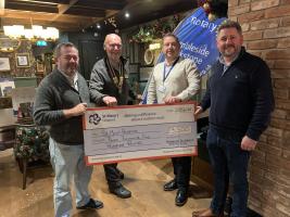 Pink5K cheque presentation to Richard Cogger, Area Fundraiser for St Mary’s Hospice. We were delighted that representatives Daryl Hardy & Chris Moore of our main sponsor The Inn Collection were also present. 
